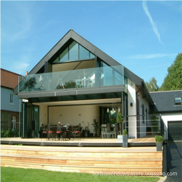 Safety Glass Balustrade with Aluminum U Channel